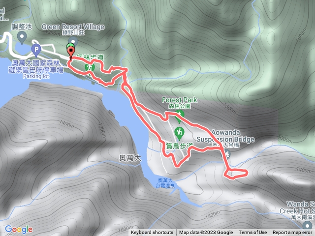 奧萬大遊客路線