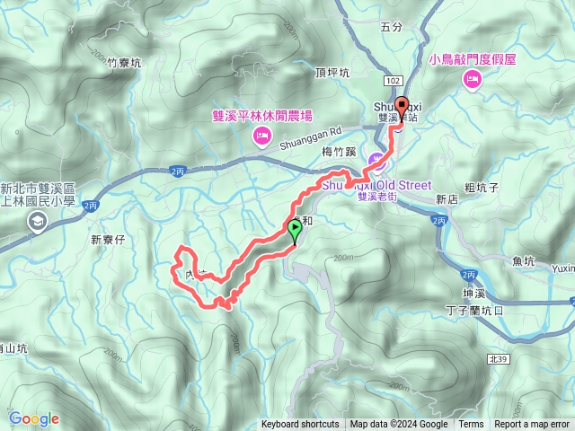 20241229雙溪-雙臻園民宿-麻竹坑山-內坑古道-梅竹蹊山-平林梅竹寺-苕谷福德廟