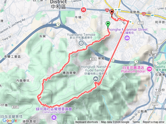 2024/11/16復興登山口至烘爐地預覽圖