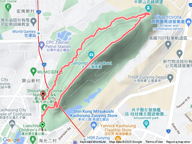 半屏山O型走帶慢跑