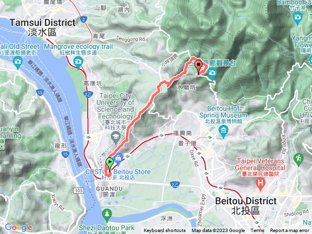 關渡站至清天宮