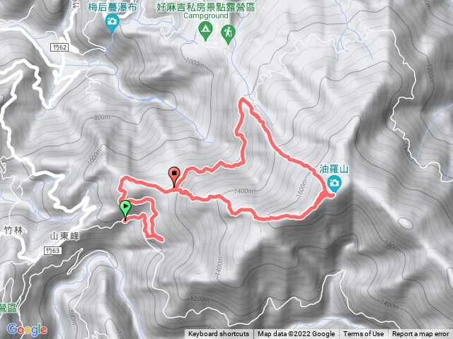 油羅山（1上2下）