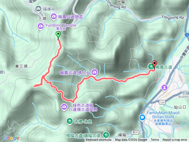 鳴鳳古道(下)鳴鳳山三湖山