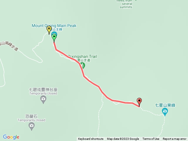 走遍陽明山尋寶任務七星主峰–東峰步道(3登山口)202306250907