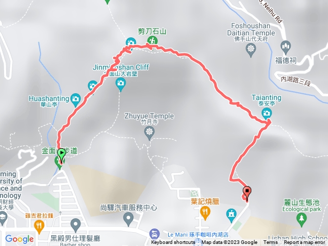 金面山(環山路一段136巷-二段68巷)