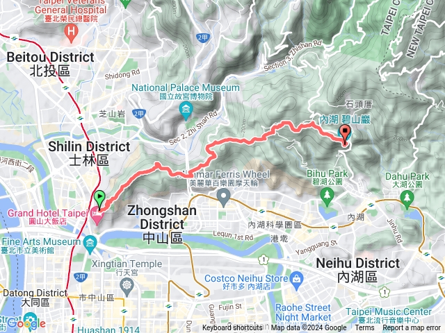 2024臺北大縱走臺北大縱走第五段：捷運劍潭站至碧山巖（劍潭支線）20240707144113