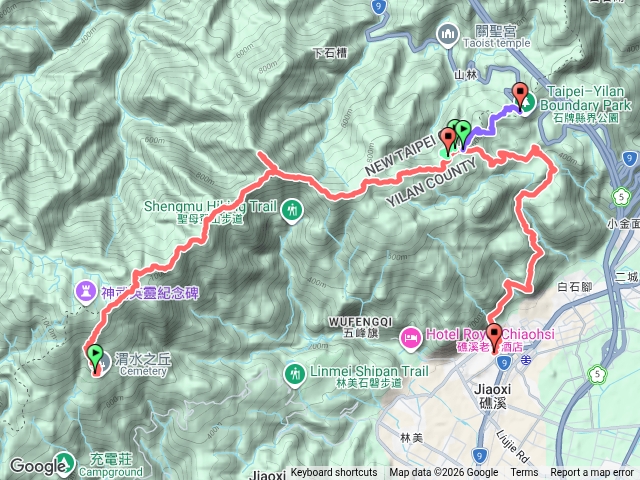SBT雪山山脈大縱走：第三段（宜蘭聖稜線、三角崙山、竹仔崙山、水鴨池、跑馬古道）