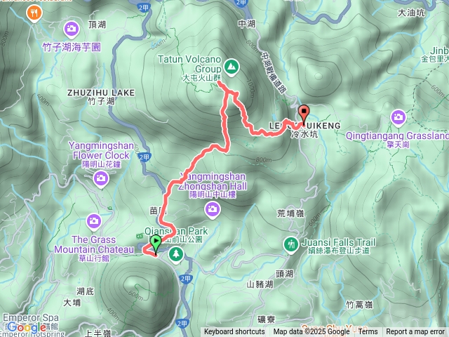 1140104-苗圃-七星山主峰-東峰-冷水坑預覽圖