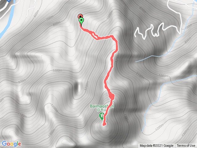 谷關七雄.白毛山