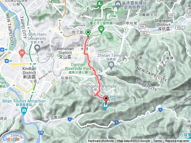 木柵站到銀河洞