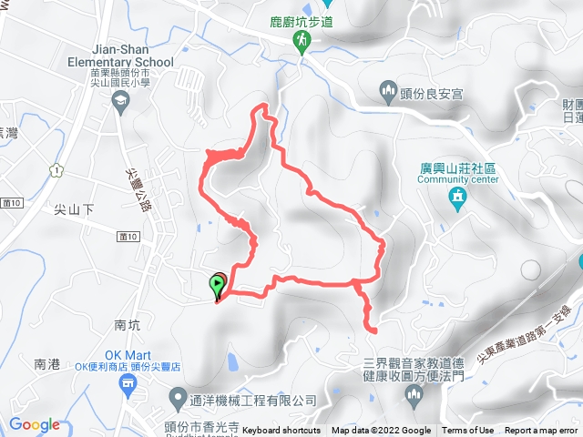 苗栗/頭份/中尖山-鹿廚坑山O型