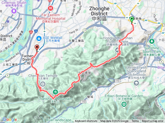 南勢角走到土城捷運站