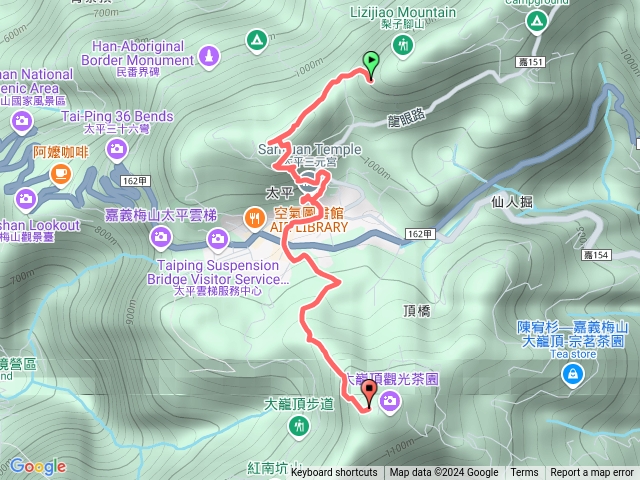 113/12/1-3雲嘉七連峯（梨子腳山-太平山步道-孝子路步道-大巃嶺步道/西北峰/主峰-接獨立山）預覽圖