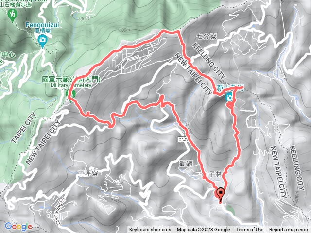 2023.08.27 柯子林橋-夢湖-新山東稜-新山-友蚋山步道-五指山-車坪寮崙-五指山古道O型