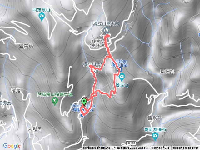 獨立山（樟腦寮-奉天岩雙O）