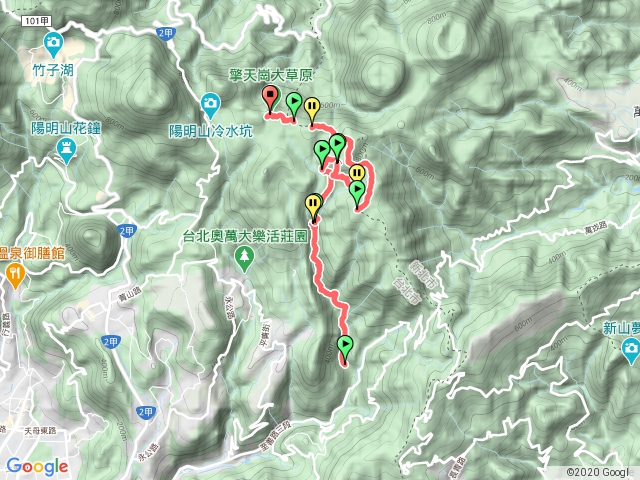 內雙溪與擎天崗相遇