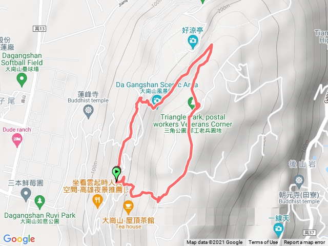 110/04/24高雄市阿蓮、田寮區大崗山(超峰寺O型)