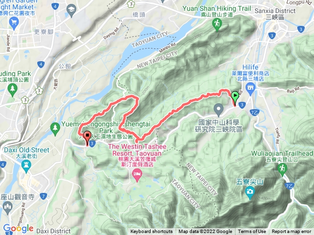 2022-02-11 中央社區→二鬮山→石牛山→壽山→烏塗窟山→娘子坑山→妙法寺