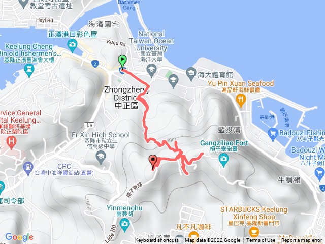 基隆－臺灣百大必訪步道槓子寮砲台、槓子寮山步道(龍崗步道)202209101401