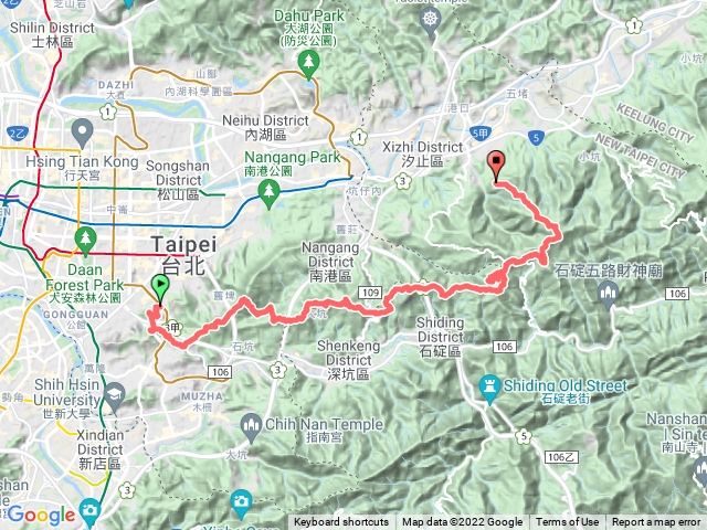 環台北天際線第二段支線  《富桂大》縱走  2022-01-16