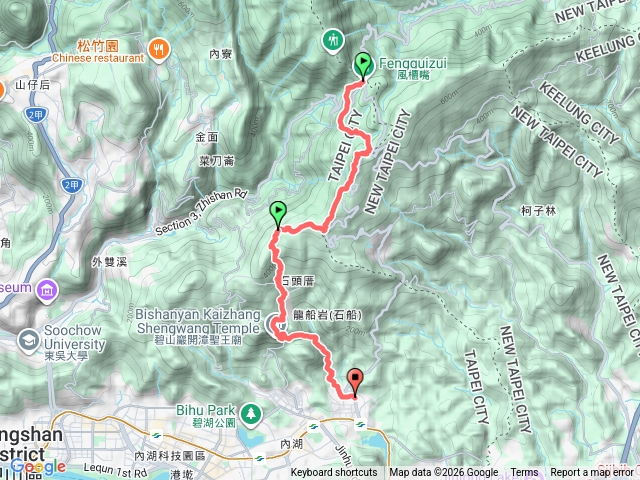 台北縱走第四段～風櫃嘴到大湖國小