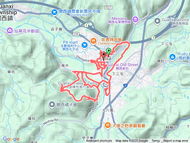 2025-12-10關西頭前庄山松樹排古道主西苧子園山淡南古道豫章堂羅家書院兩百年與百年老樹關西駐在所所長宿舍關西天主堂回關西