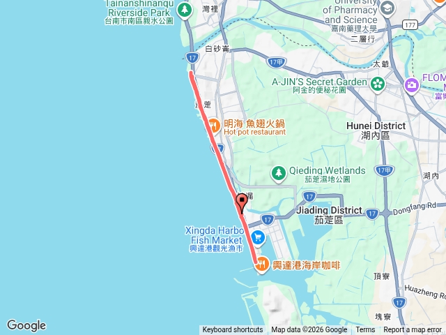 茄萣海岸夜跑