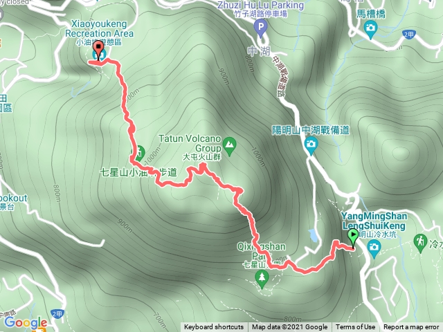 冷水坑-東峰-主峰-小油坑