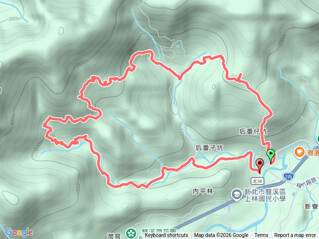 2026-01-30艋舺崙古道后番子坑山武山煤礦.gpx