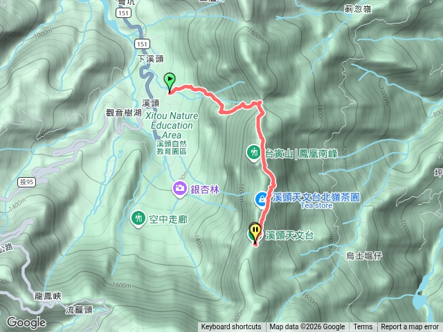 溪頭北嶺線預覽圖