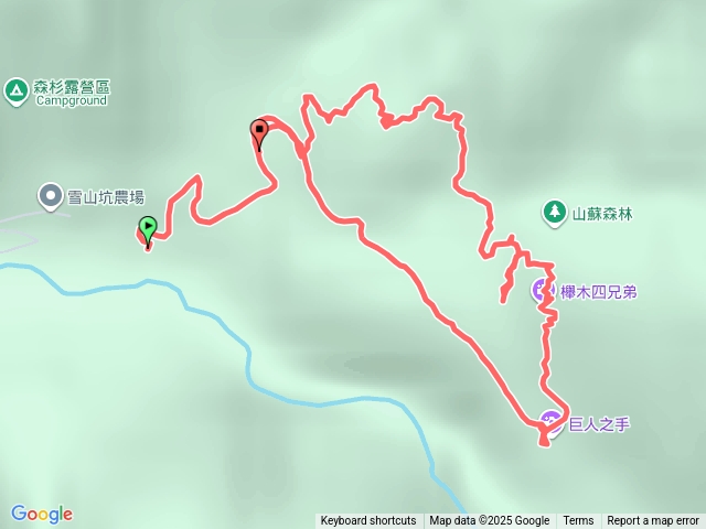 巨人之手雪山坑登山步道