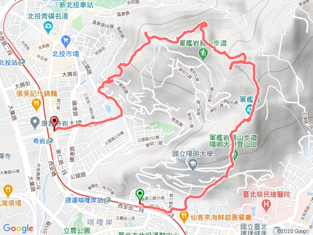 軍艦岩、北投天然攀岩場、丹鳳山