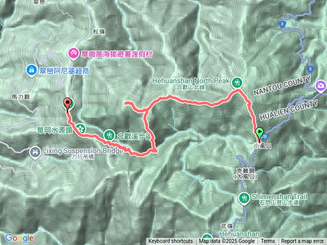 合歡西北峰下華崗預覽圖