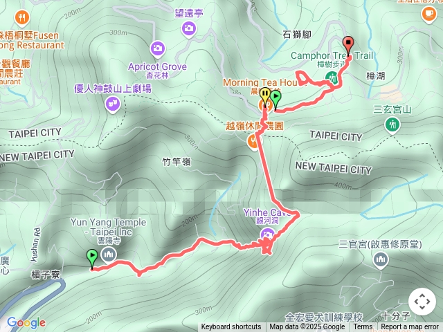 銀河洞越嶺步道到貓空