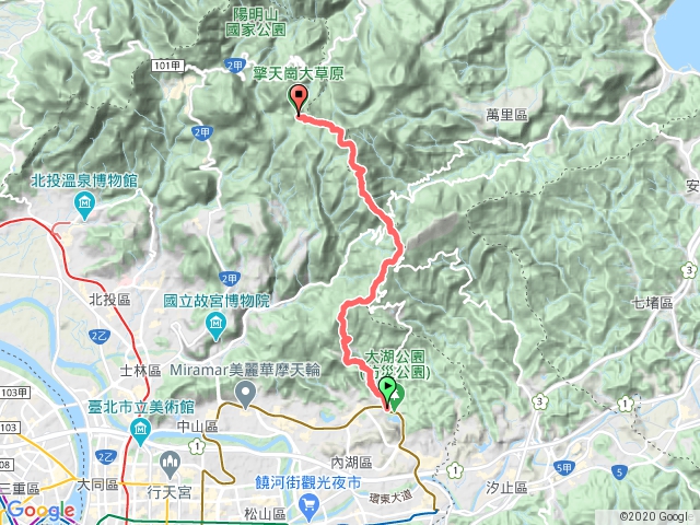 大溝溪-甜水鴛鴦湖-頂山石梯嶺步道-擎天崗