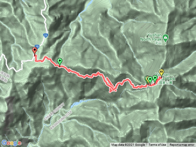 玉山主峰（塔塔加登山口-排雲山莊-玉山主峰）