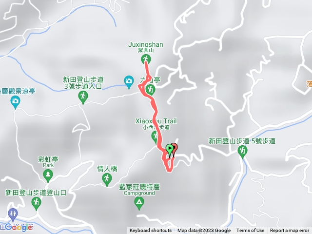小百岳集起來聚興山、新田登山步道202304031451