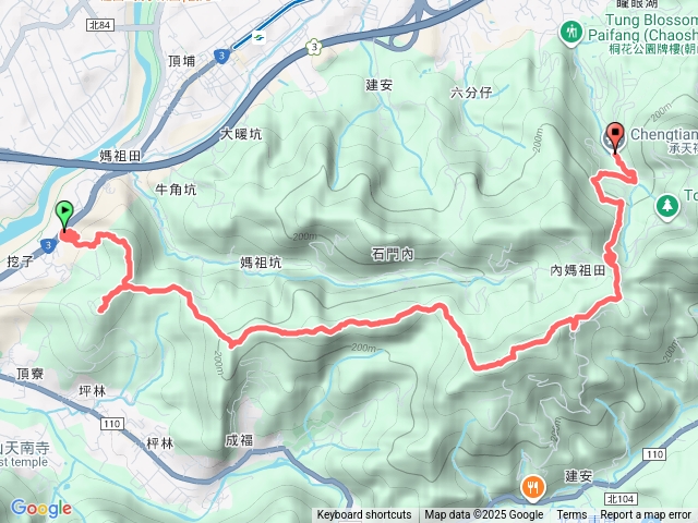 長壽山-承天禪寺縱走預覽圖