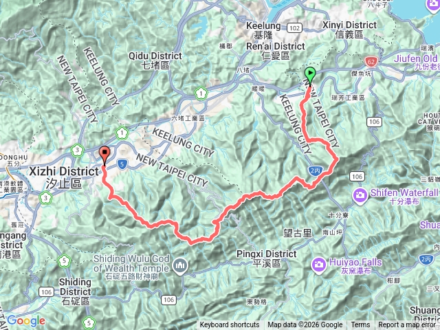 四五四縱走「四腳亭到汐止車站」預覽圖