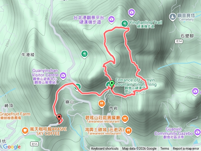 觀音山北橫步道預覽圖