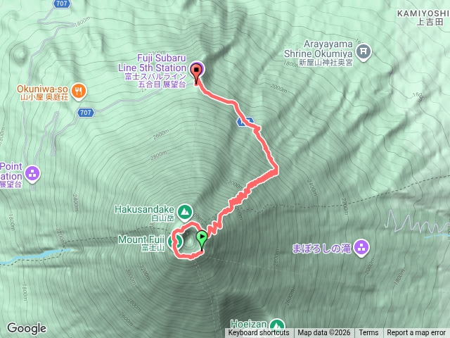 20260823去日本登富士山第三天頂上富士館鉢巡吉田口下五合目