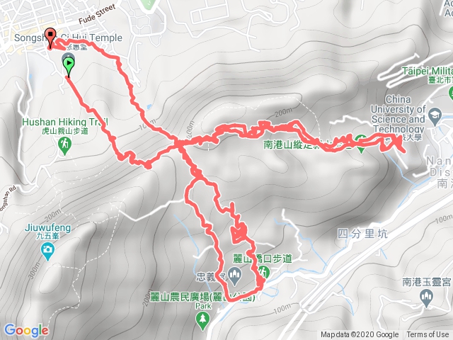 20201107虎山步道麗山橋口中華科大健行