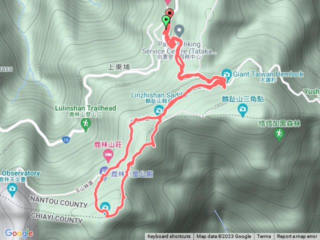 塔塔加三山（鹿林前山縱走）