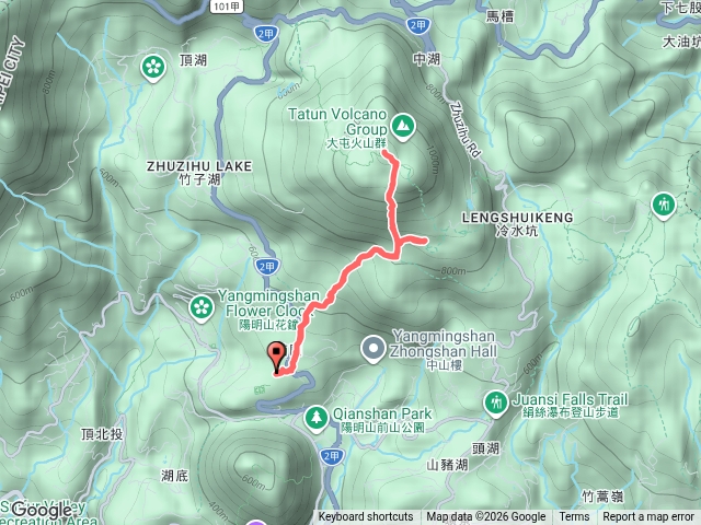 七星山主峰-第二停車場苗圃線