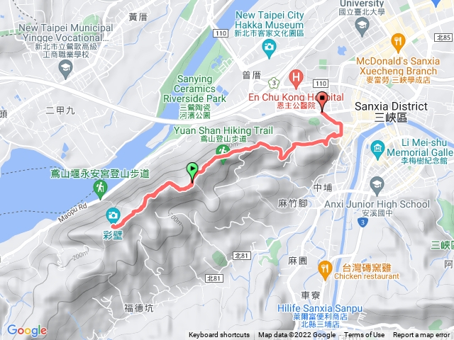 鳶山步道停老街