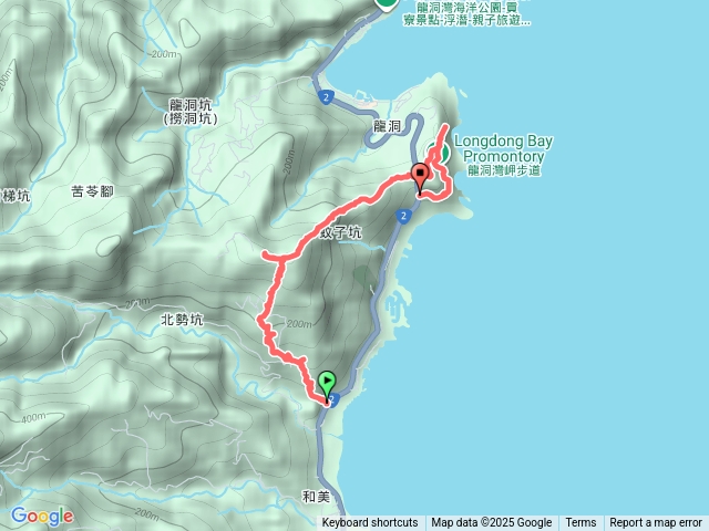 北勢坑古道-和美山-黃金十稜-龍洞灣岬步道預覽圖