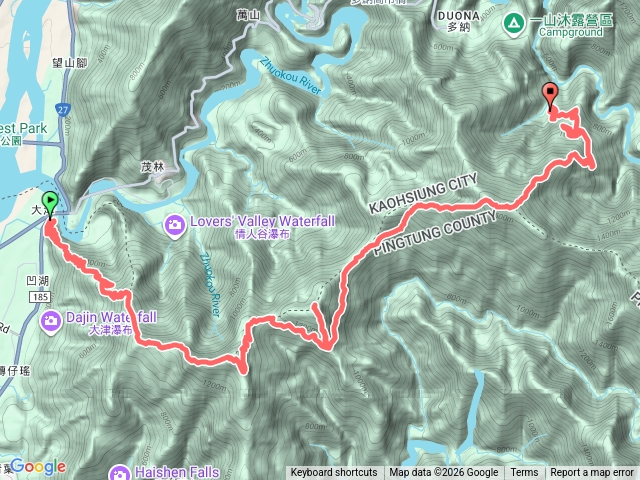 2025 0124 大津、尾寮山、沙溪林道、大津山、京大山、林務局土路、多納林道預覽圖