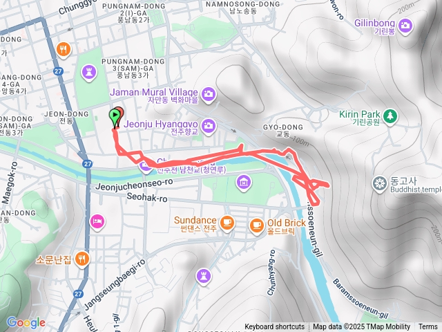 韓國全州川河濱