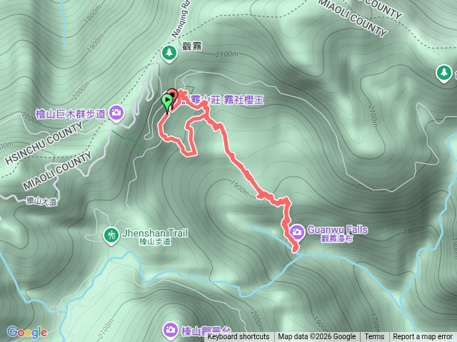 觀霧國家森林遊樂區_賞鳥步道-觀瀑步道預覽圖