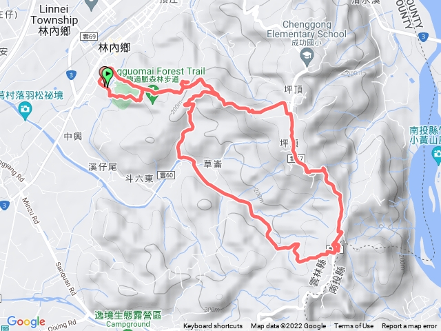 林內 龍過脈森林步道/林內山 觸口 南觸口山
